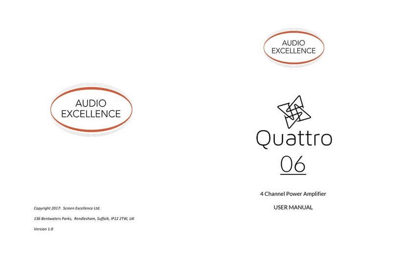 Audio Excellence Quattro 06 user manual