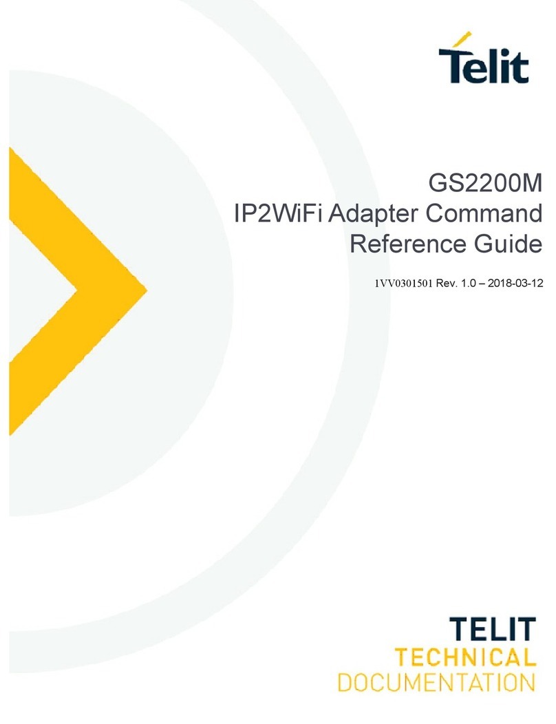 Telit Wireless Solutions GainSpan GS2200M reference guide Telit Wireless Solutions GainSpan GS2200M reference guide