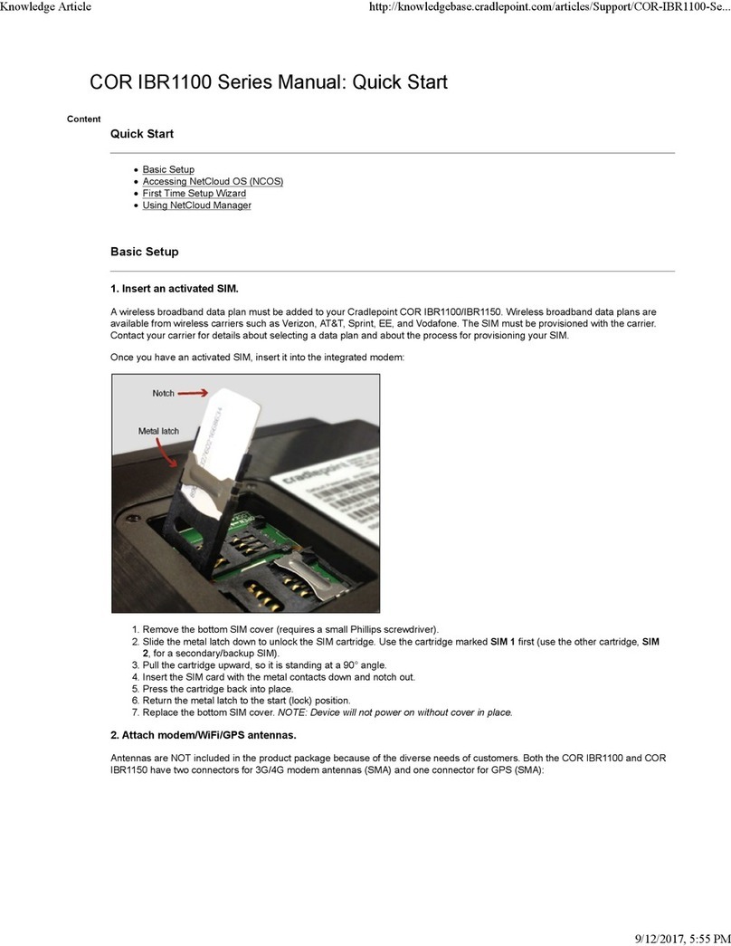 Cradlepoint COR IBR1150 quick start