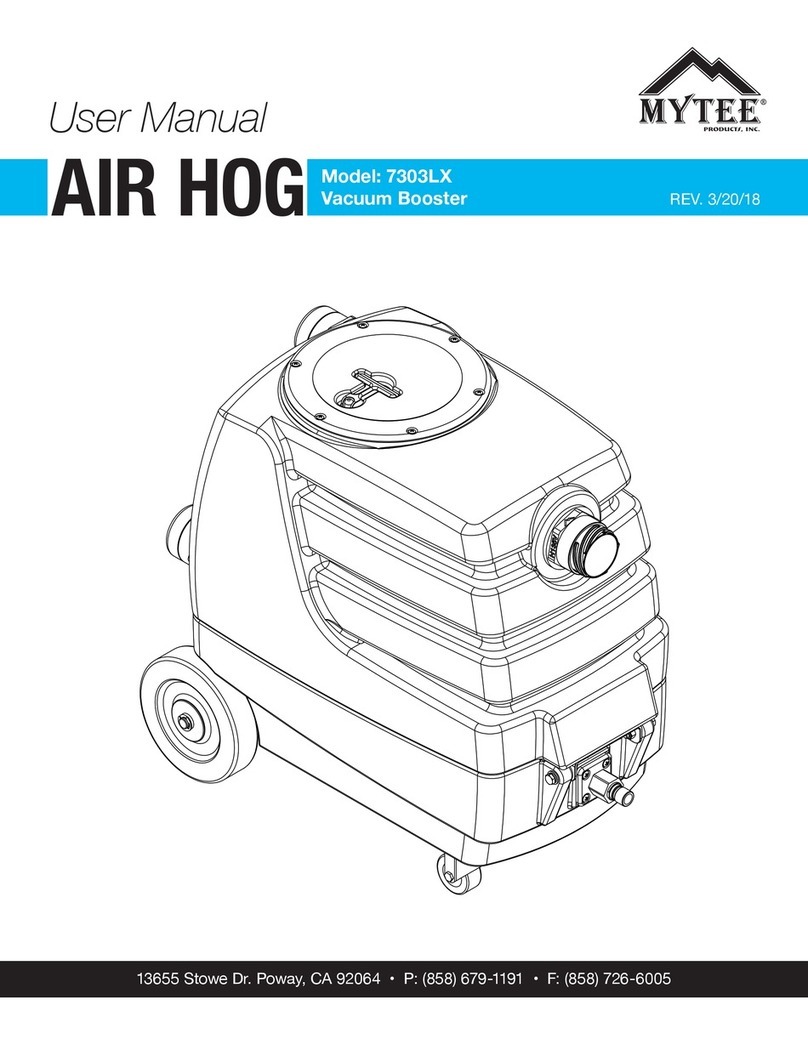 Mytee Air Hog 7303LX User manual Mytee Air Hog 7303LX User manual