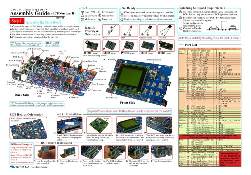 JYE Tech DSO 068 Assembly guide