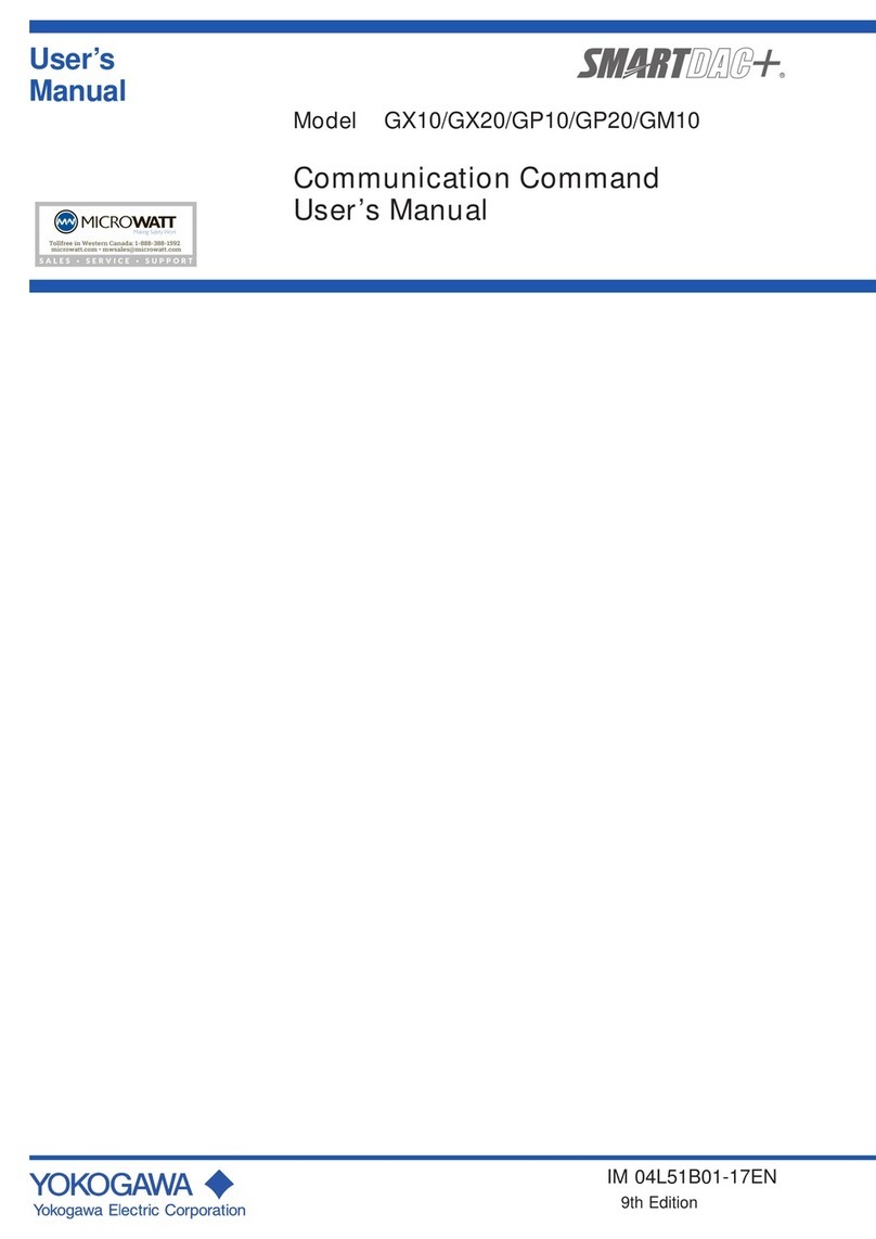 YOKOGAWA SMARTDAC+ GX10 user manual