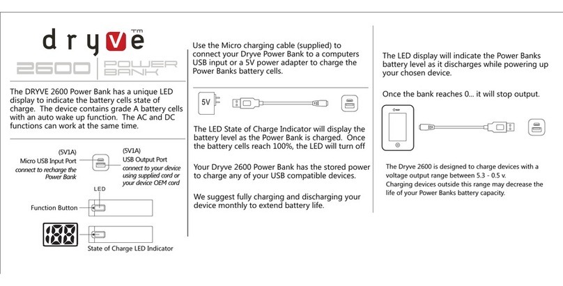 Dryve Designs Dryve 2600 user manual