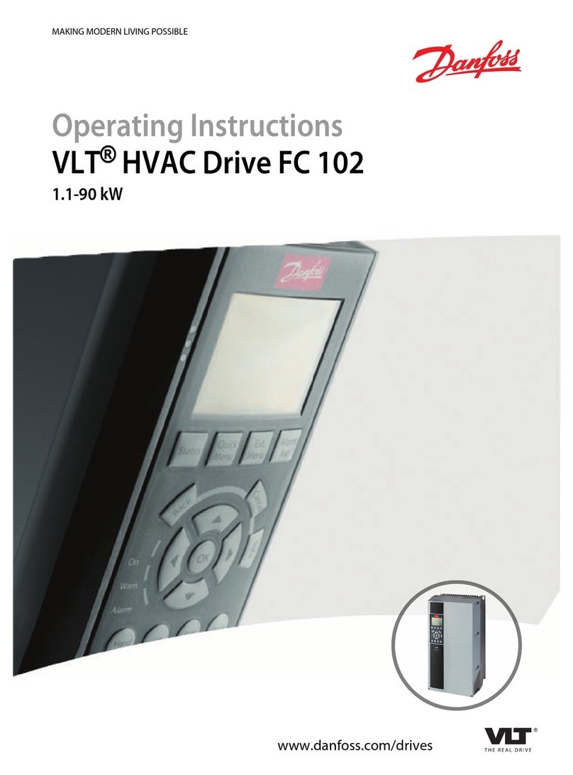 Danfoss VLT HVAC Drive FC 102 User manual