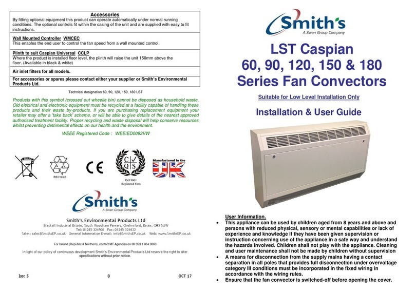 Smiths LST Caspian 60 Series Installation & user guide