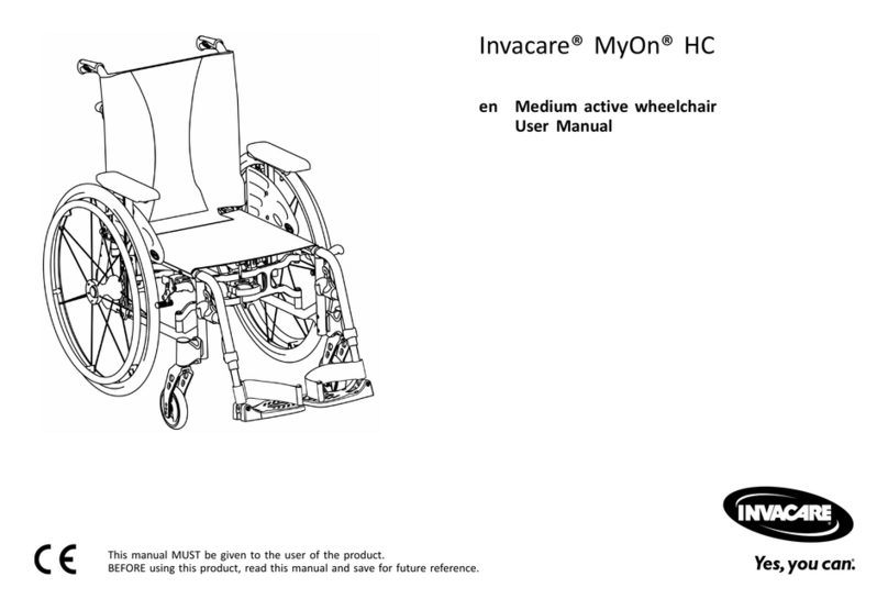 Invacare MyOn HC User manual Invacare MyOn HC User manual