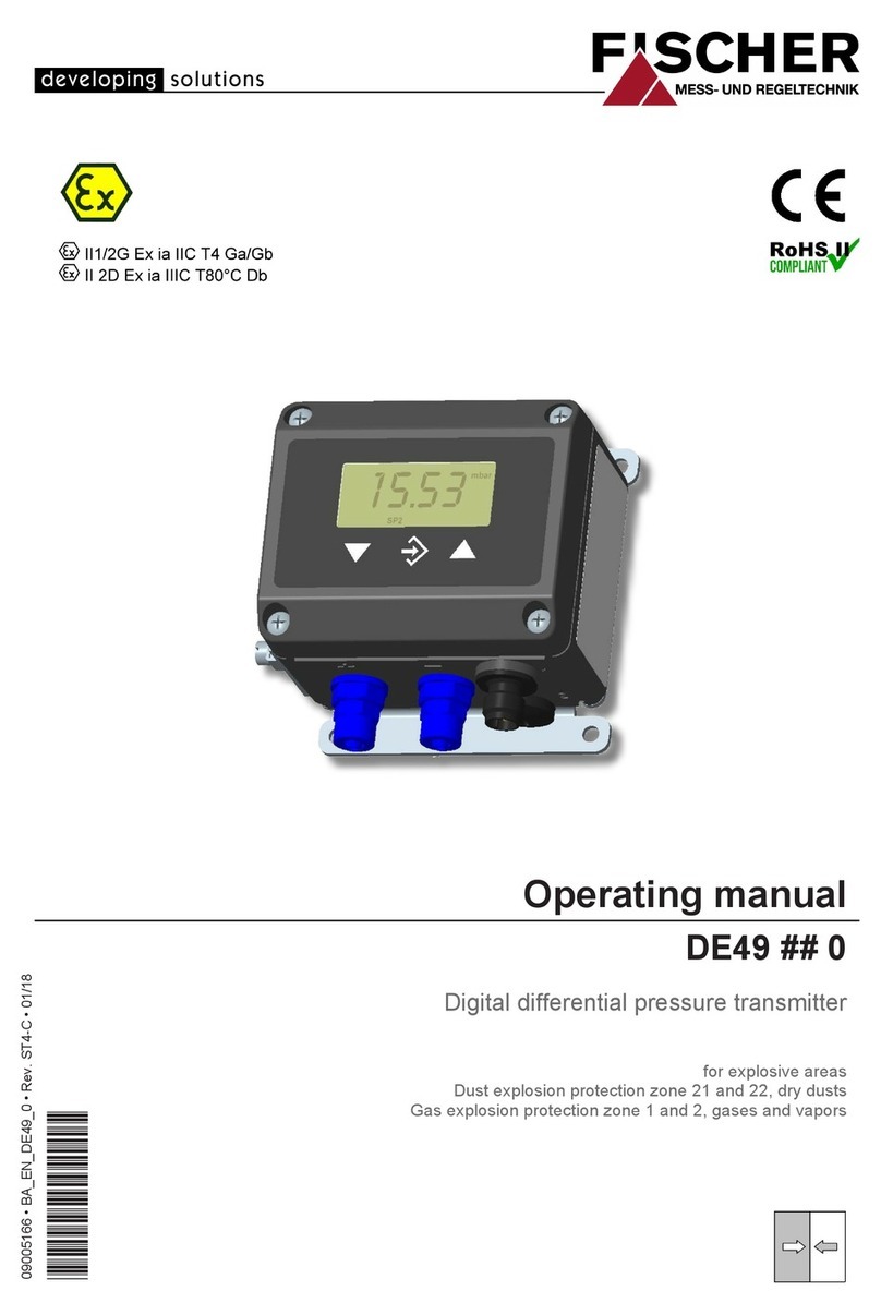 FISCHER DE49 #  0 series operating manual