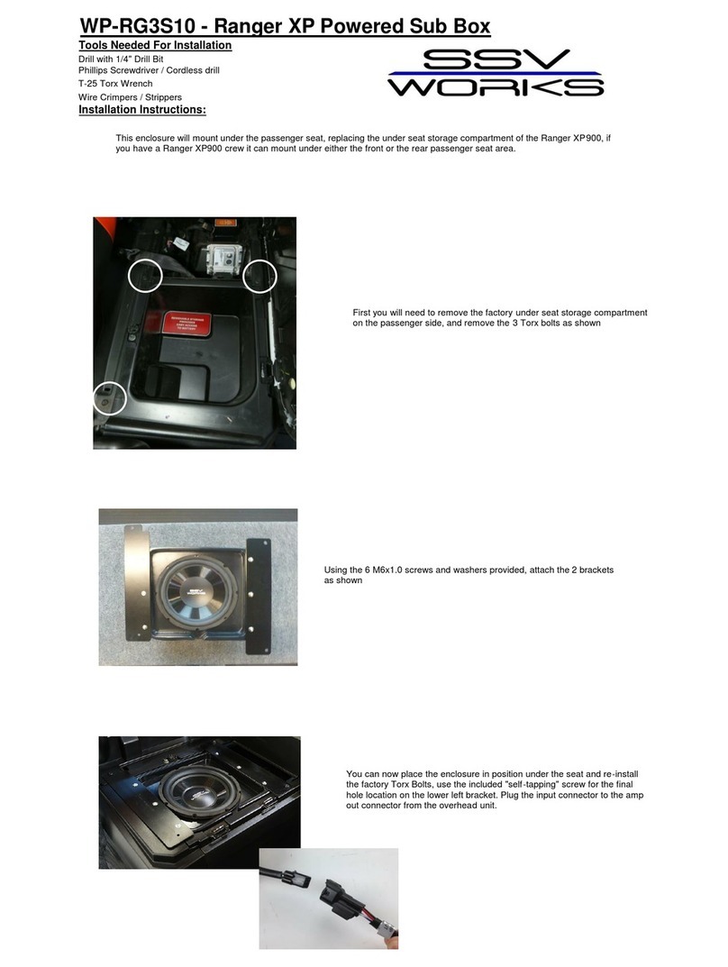 SSV Works WP-RG3S10 installation instructions