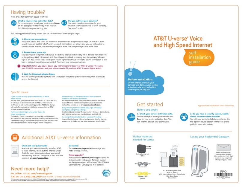 AT&T U-verse TV User manual