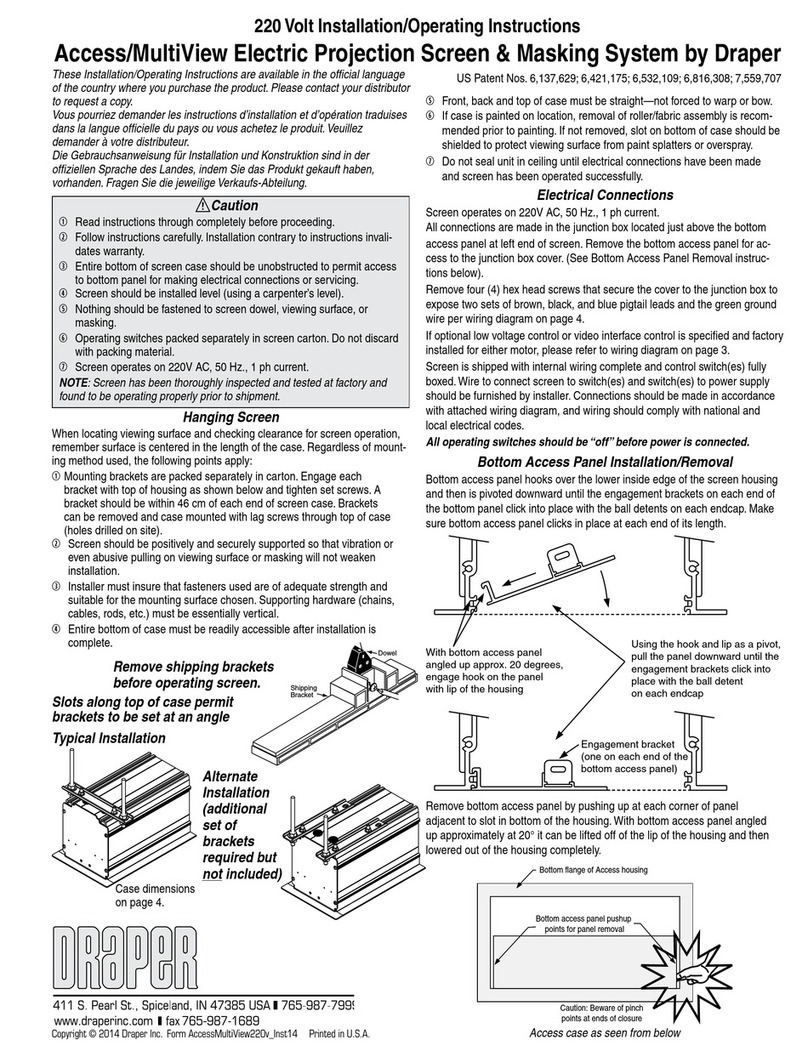 Draper Access MultiView Series Manual