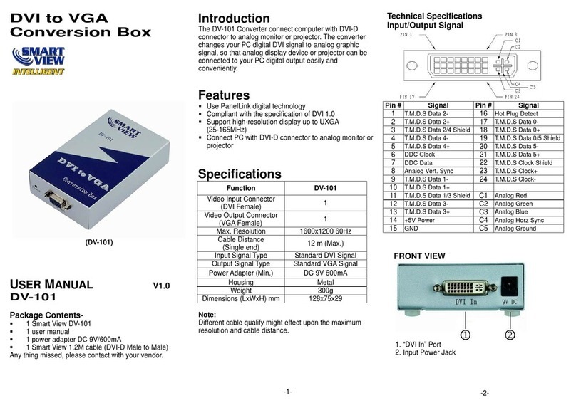 Smart view DV-101 user manual