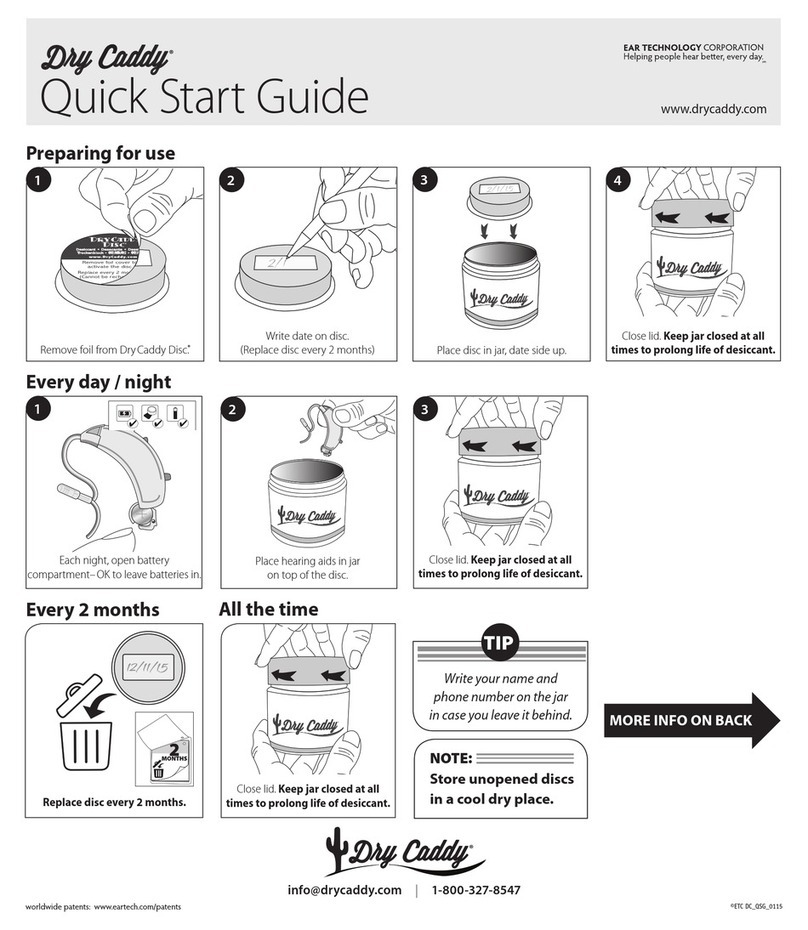 Dry & Store Dry Caddy User manual