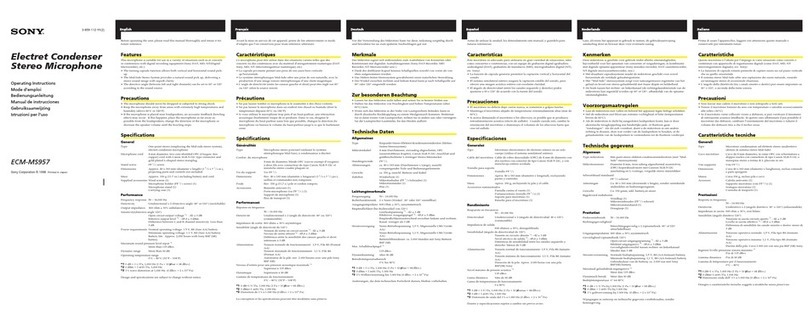 Sony ECM-MS957 User manual