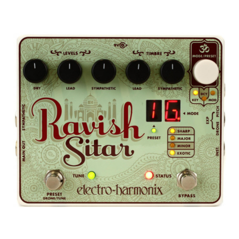 Electro-Harmonix Ravish Sitar quick start guide