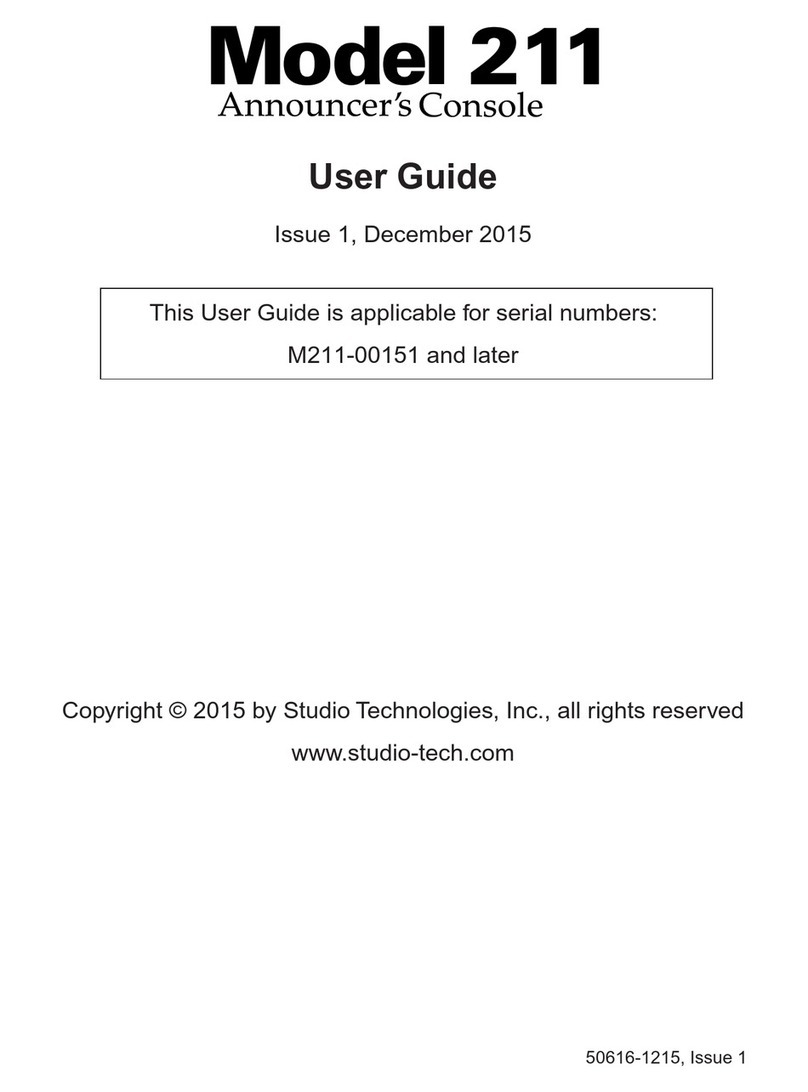 Studio Technologies Model 211 user guide