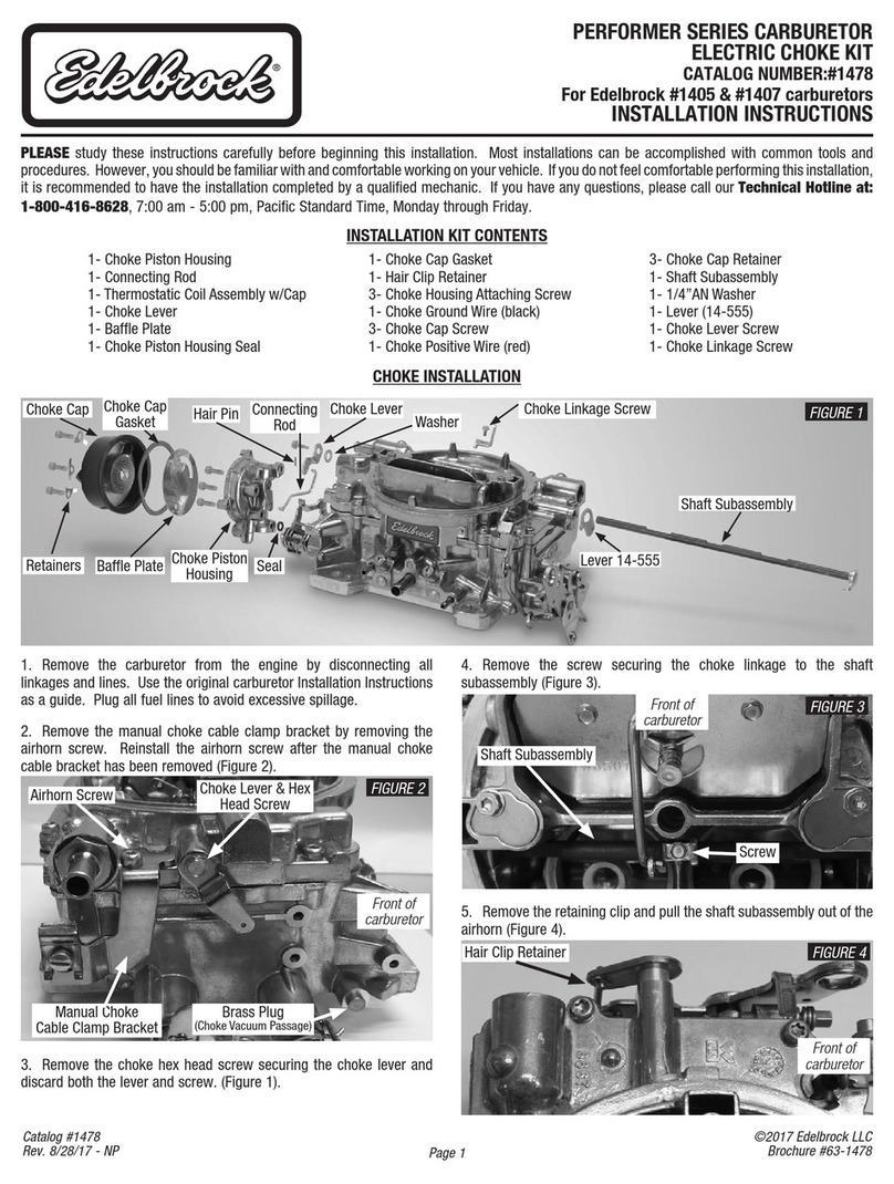 Edelbrock 1478 installation instructions