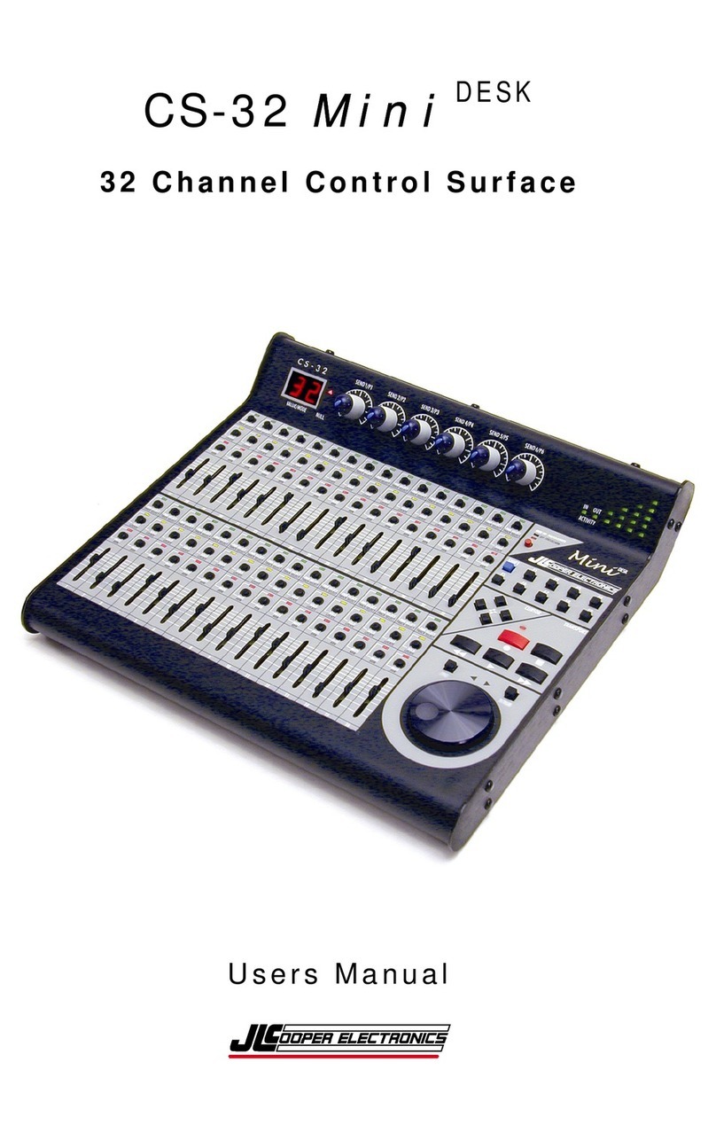 JLCooper Electronics CS-32 MiniDESK user manual