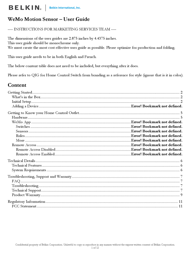 Belkin WeMo user guide
