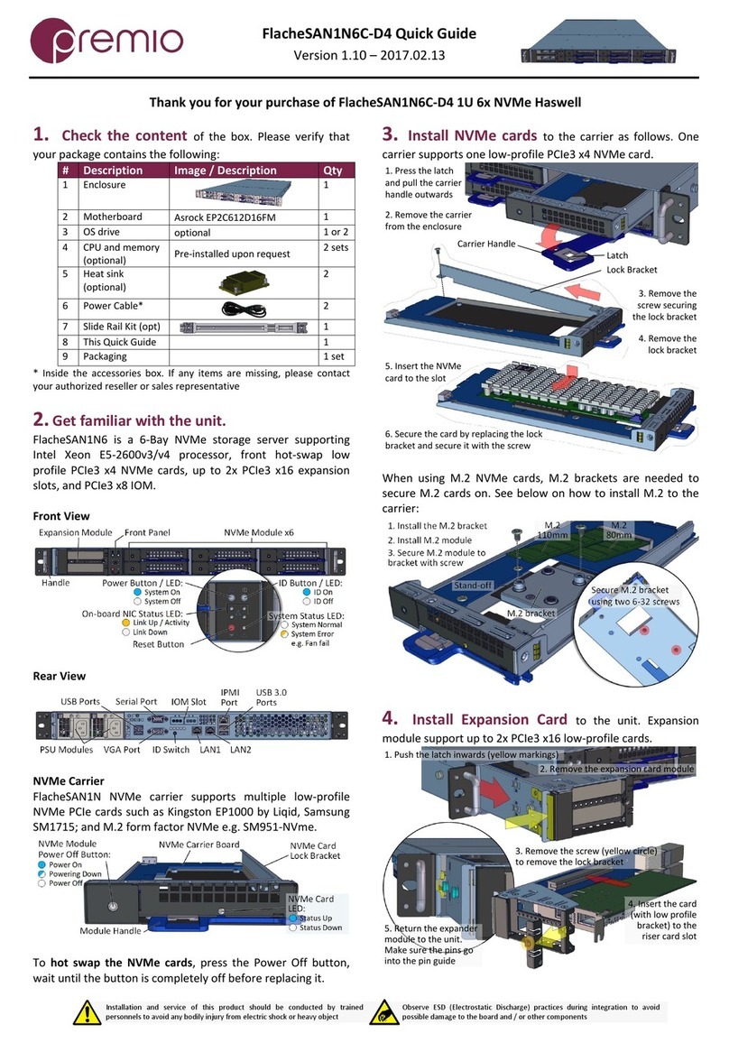 Premio FlacheSAN1N6C-D4 User manual Premio FlacheSAN1N6C-D4 User manual