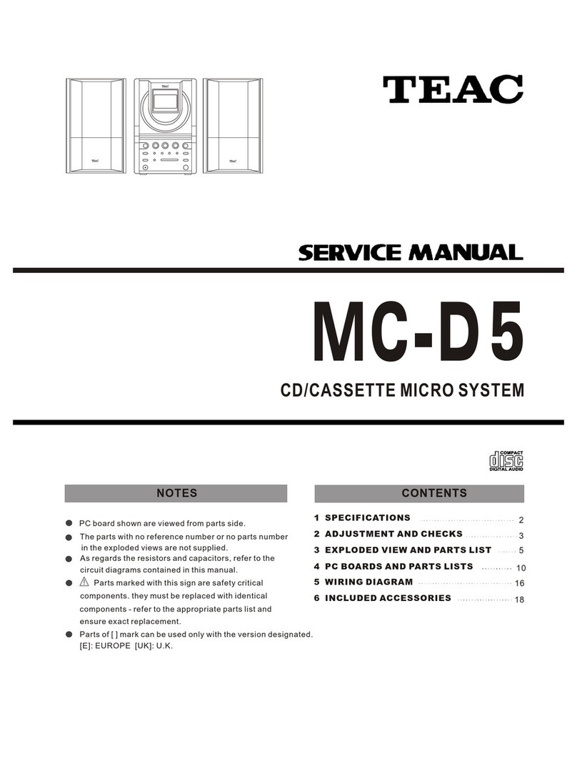 Teac MC-D5 Service manual
