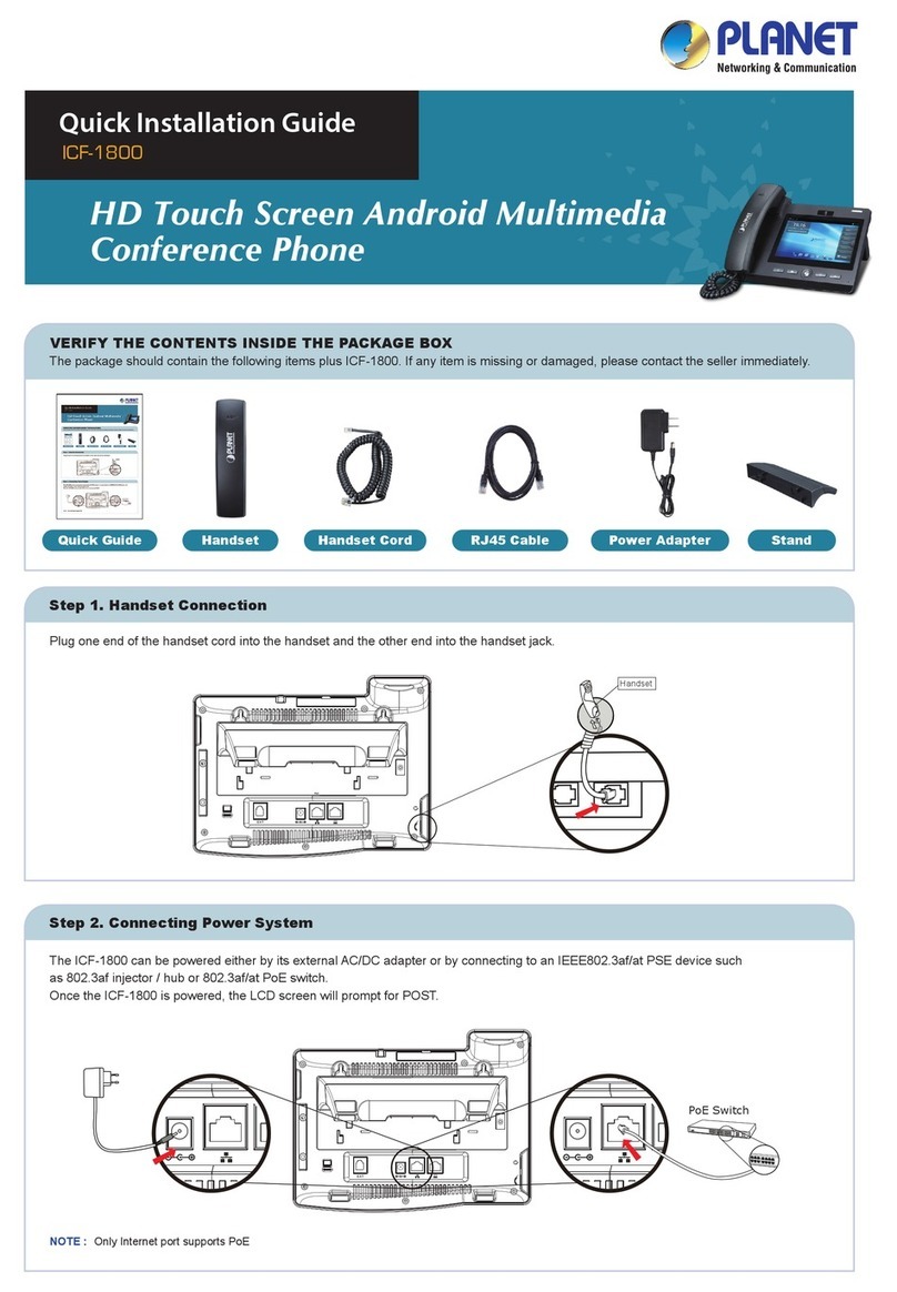 Planet ICF-1800 User manual