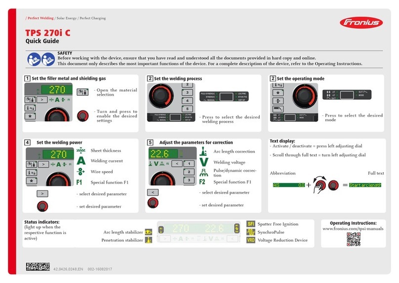 FRO­NIUS TPS 270i C User manual