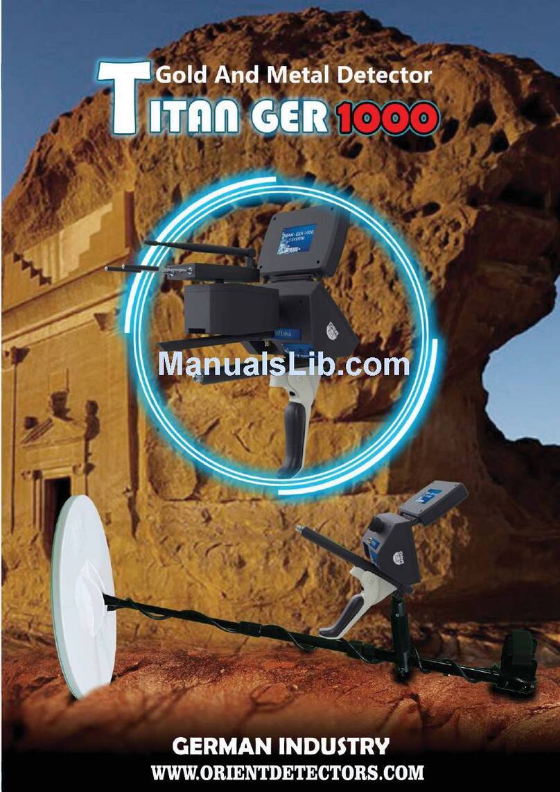 Orient Detectors Titan Ger 1000 user manual