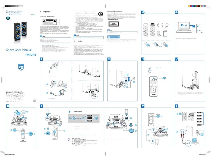Philips NTRX700 Product information sheet