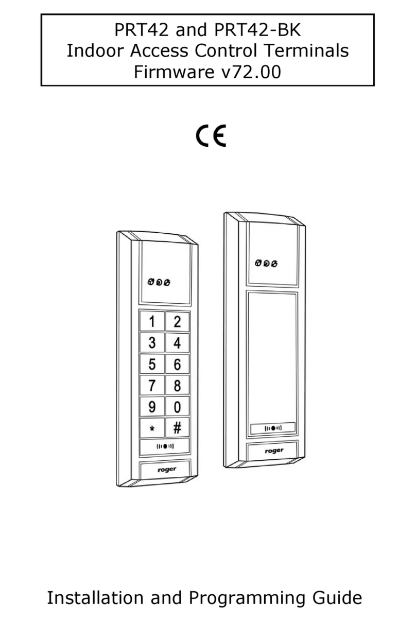 Rogers PRT42 Installation and programming guide