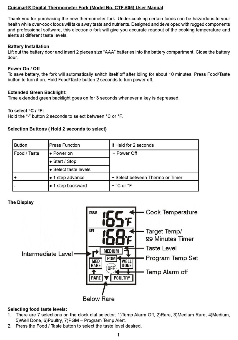 Cuisinart CTF-605 user manual