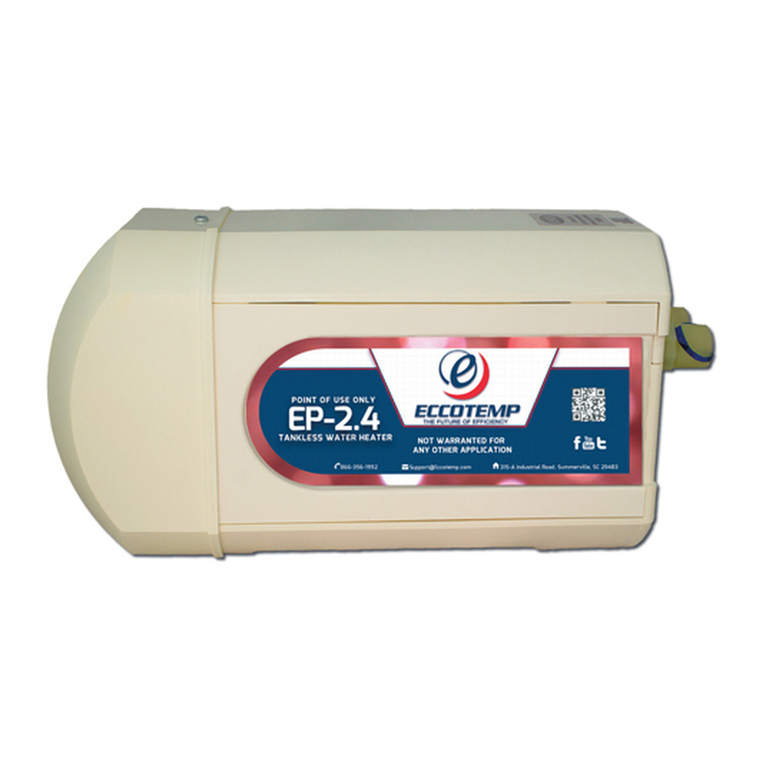 Eccotemp EP-2.4 Installation and operating instruction manual