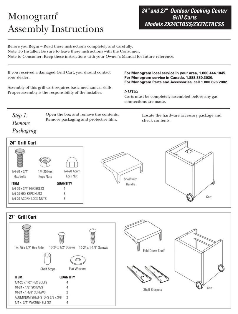 Monogram ZX27CTACSS Assembly instructions