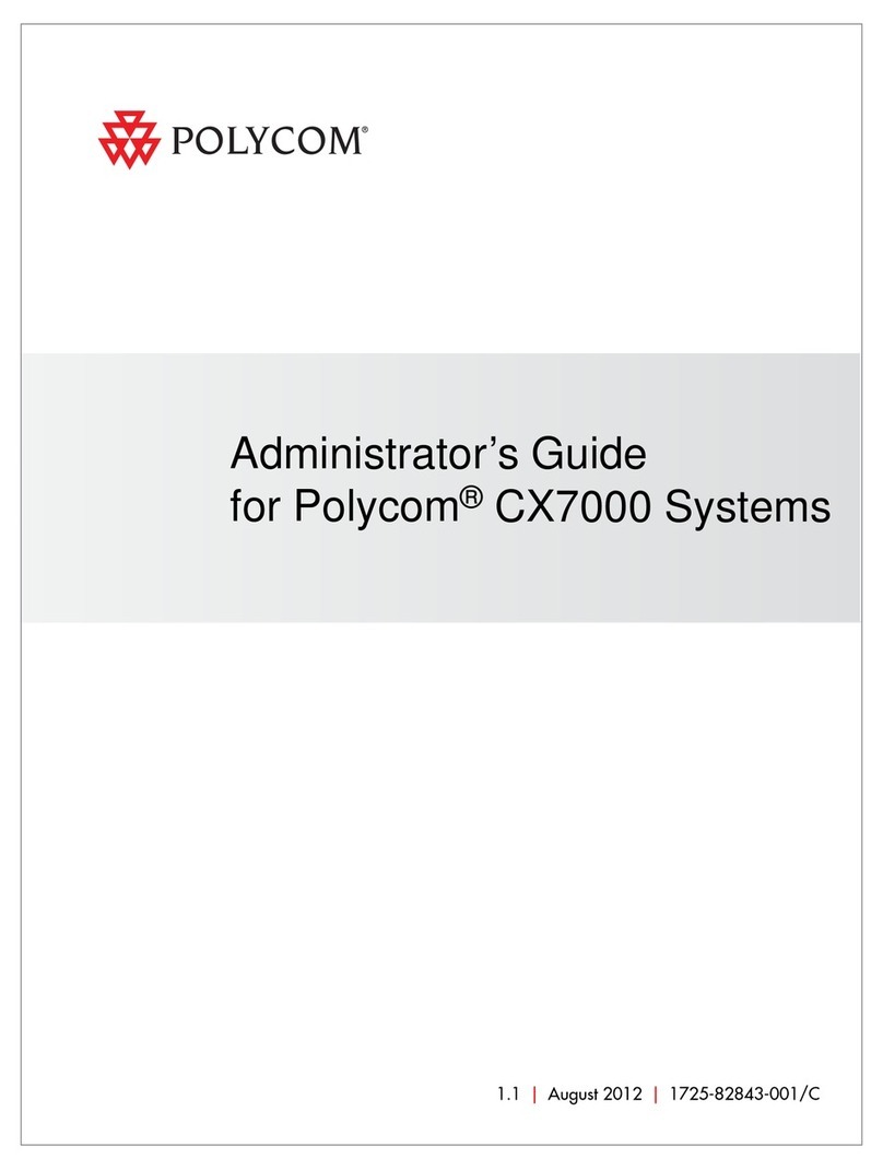 Polycom CX7000 series Service manual Polycom CX7000 series Service manual
