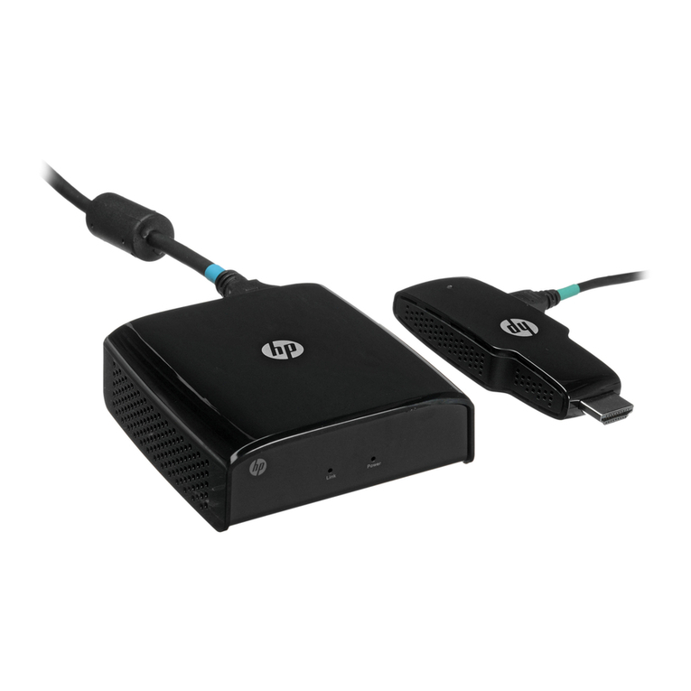 HP Wireless TV Connect Specification sheet