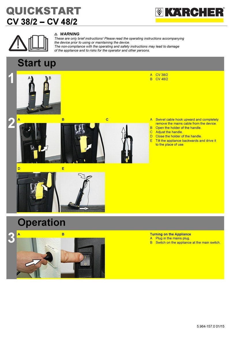 Kärcher CV 38/2 quick start guide