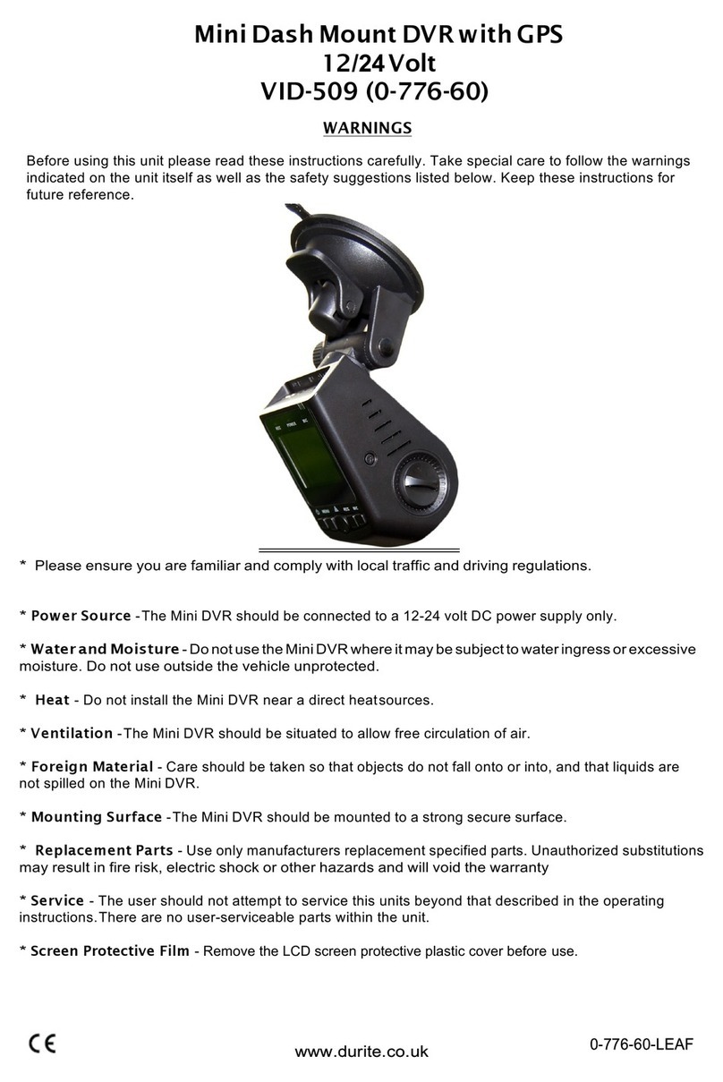 Durite VID-509 User manual