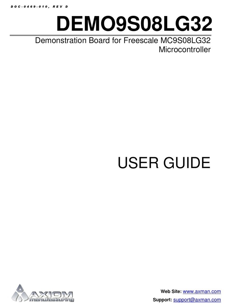 Axiom DEMO9S08LG32 user guide