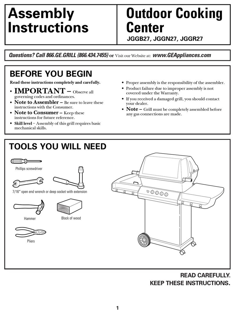 GE JGGR27 User manual