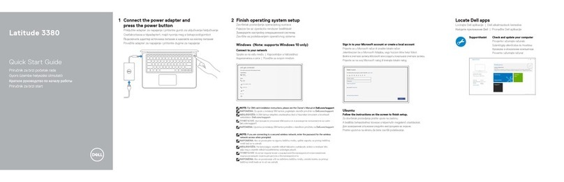 Dell Latitude 3380 quick start guide