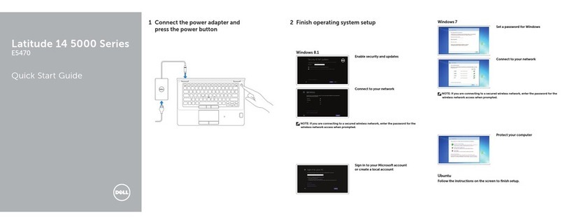 Dell Latitude E5470 quick start guide