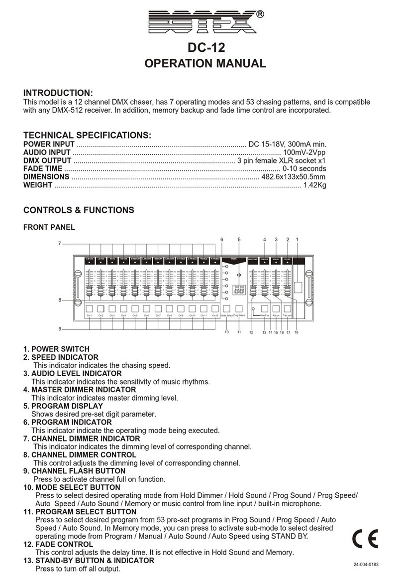 Botex DC-12 Operation manuals