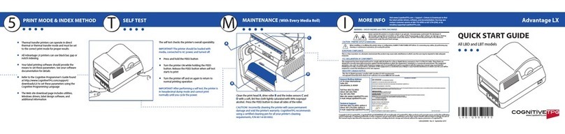CognitiveTPG Advantage LX User manual