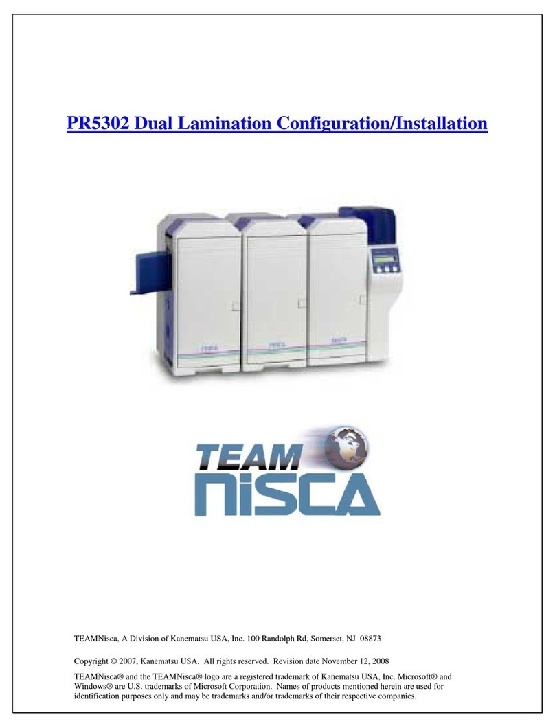 Team Nisca PR5302 Configuration and installation guide