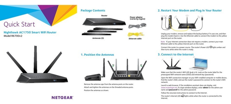 NETGEAR Nighthawk R6700v2 User manual