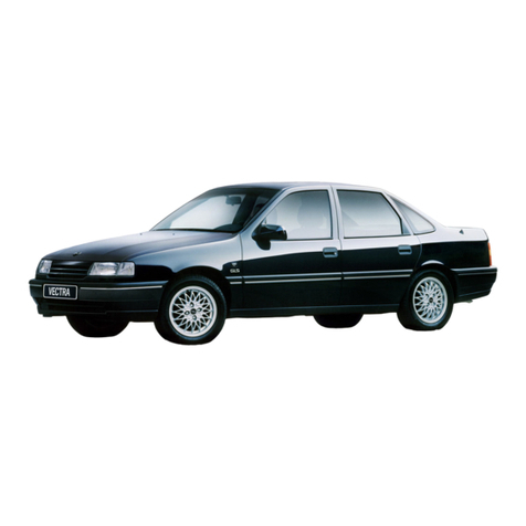 Opel vectra a Routine maintenance and servicing
