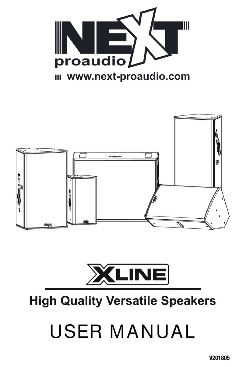 Next PROAUDIO X8 User manual