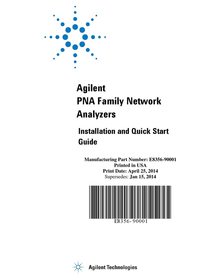Agilent Technologies PNA Series User manual Agilent Technologies PNA Series User manual