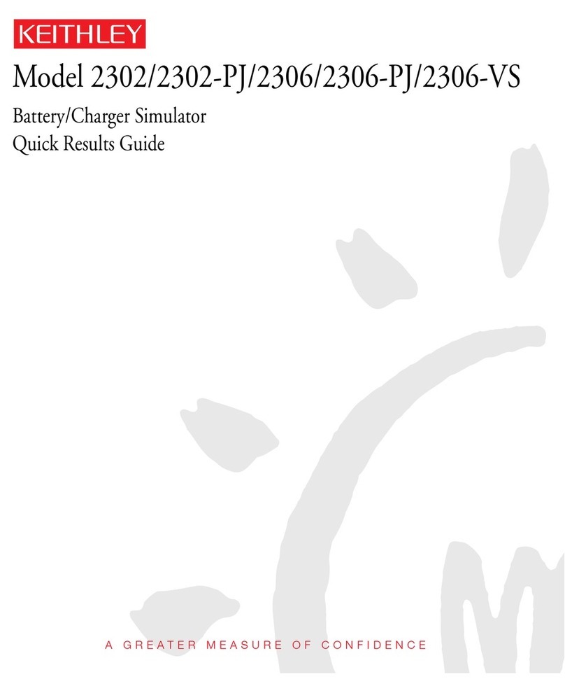 Keithley 2302 Quick results guide