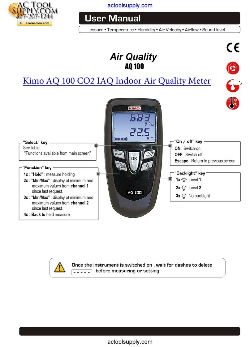 Kimo AQ 100 User manual
