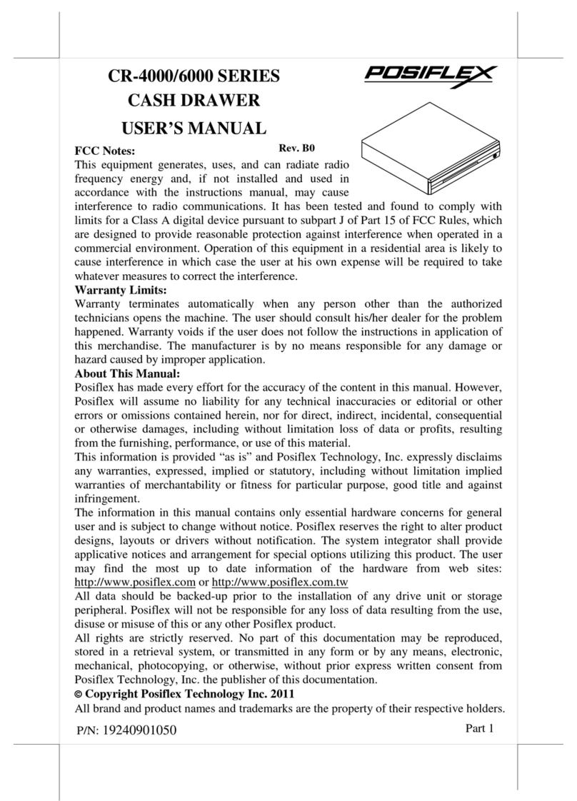 POSIFLEX CR-4000 SERIES user manual